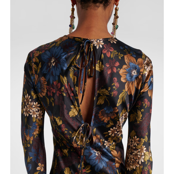Veronica Beard Gemma floral silk-blend maxi dress 2 - Picture 5 of 9